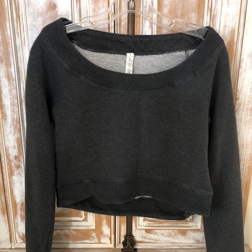 Lululemon crop boatneck sweatshirt